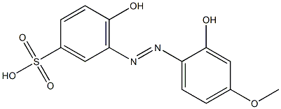 2',6-Dihydroxy-4'-methoxyazobenzene-3-sulfonic acid Structure