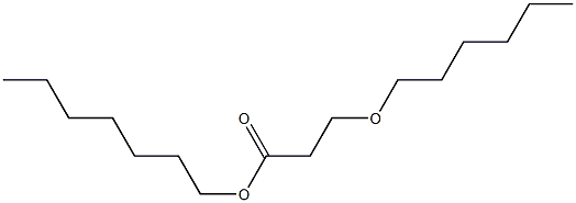 3-(Hexyloxy)propionic acid heptyl ester,,结构式