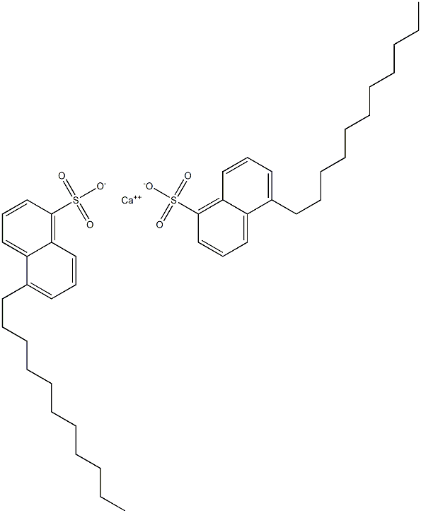 Bis(5-undecyl-1-naphthalenesulfonic acid)calcium salt Structure