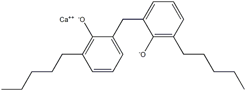 Calcium 2,2'-methylenebis(6-pentylphenoxide) Structure