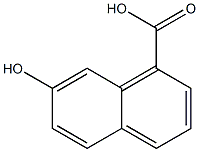 7-Hydroxy-1-naphthoic acid,,结构式