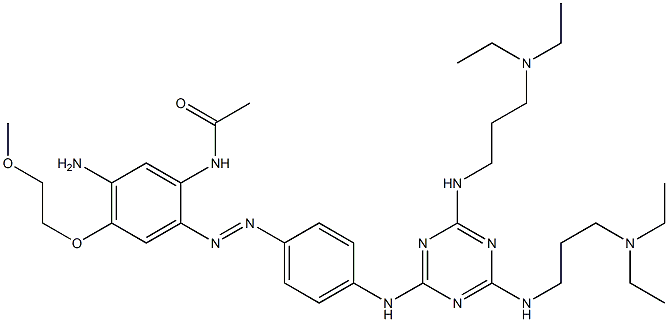 5'-Amino-2'-[4-[4,6-bis[3-(diethylamino)propylamino]-1,3,5-triazin-2-ylamino]phenylazo]-4'-(2-methoxyethoxy)acetanilide