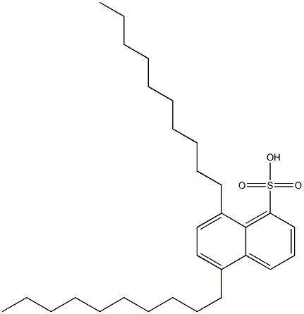 5,8-Didecyl-1-naphthalenesulfonic acid Struktur