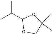 4,4-ジメチル-2-(1-メチルエチル)-1,3-ジオキソラン 化学構造式