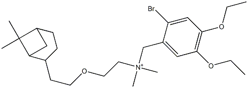 2-Bromo-N-[2-[2-(6,6-dimethylbicyclo[3.1.1]heptan-2-yl)ethoxy]ethyl]-4,5-diethoxy-N,N-dimethylbenzenemethanaminium,,结构式
