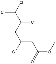 3,5,6,6-Tetrachlorocaproic acid methyl ester Struktur