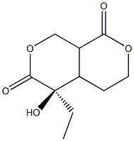 (5R)-5-Ethyl-5-hydroxyhexahydro-1H,6H-pyrano[3,4-c]pyran-1,6-dione Struktur