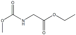 (メトキシカルボニルアミノ)酢酸エチル 化学構造式