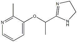 2-[1-(2-Methylpyridin-3-yloxy)ethyl]-2-imidazoline,,结构式