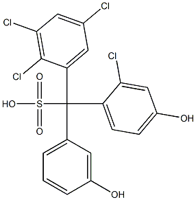 (2-Chloro-4-hydroxyphenyl)(2,3,5-trichlorophenyl)(3-hydroxyphenyl)methanesulfonic acid