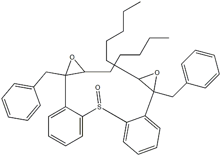 [(1-フェニル-2,3-エポキシオクタン)-2-イル]フェニルスルホキシド 化学構造式