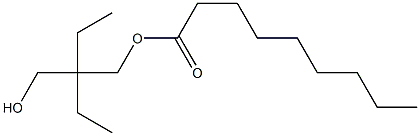 Nonanoic acid 2-ethyl-2-(hydroxymethyl)butyl ester 结构式