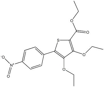  5-(4-Nitrophenyl)-3,4-diethoxythiophene-2-carboxylic acid ethyl ester