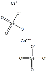 Cesium gallium selenate Struktur