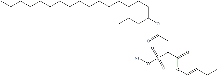 2-(Sodiosulfo)succinic acid 4-icosyl 1-(1-butenyl) ester Structure
