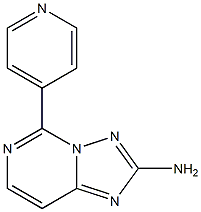 2-Amino-5-(4-pyridinyl)[1,2,4]triazolo[1,5-c]pyrimidine,,结构式