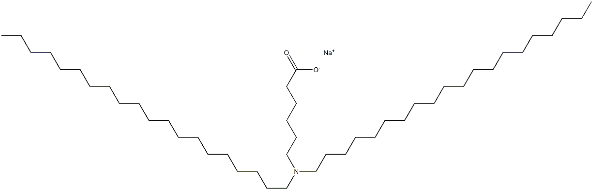 6-(Diicosylamino)hexanoic acid sodium salt 结构式