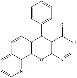 7-Phenyl-7H-1,9,11-triaza-12-oxabenzo[a]anthracen-8(9H)-one Struktur