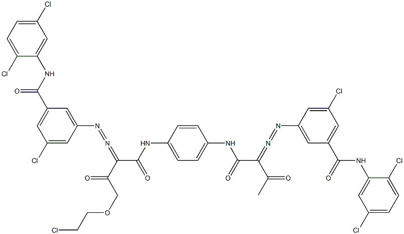 3,3'-[2-[(2-Chloroethyl)oxy]-1,4-phenylenebis[iminocarbonyl(acetylmethylene)azo]]bis[N-(2,5-dichlorophenyl)-5-chlorobenzamide]|