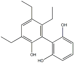 3',5',6'-Triethyl-1,1'-biphenyl-2,2',6-triol Structure