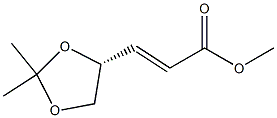 (2E,4R)-4,5-(Isopropylidenedioxy)-2-pentenoic acid methyl ester Structure