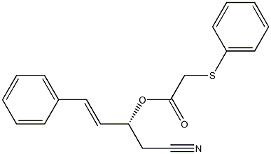 (Phenylthio)acetic acid (R)-1-(cyanomethyl)-3-phenyl-2-propenyl ester