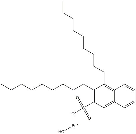 3,4-ジノニル-2-ナフタレンスルホン酸ヒドロキシバリウム 化学構造式