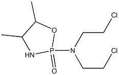 2-[Bis(2-chloroethyl)amino]-4,5-dimethyl-1,3,2-oxazaphospholidine 2-oxide Struktur