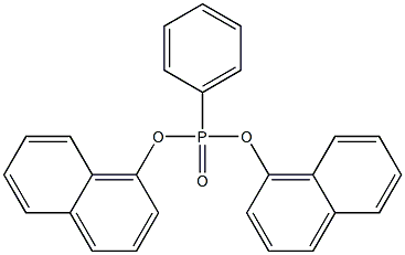 Phenylphosphonic acid bis(1-naphtyl) ester Struktur