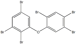 2,2',3,4,5,5'-ヘキサブロモ[1,1'-オキシビスベンゼン] 化学構造式