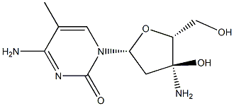 3'-Amino-5-methyl-2'-deoxycytidine Structure