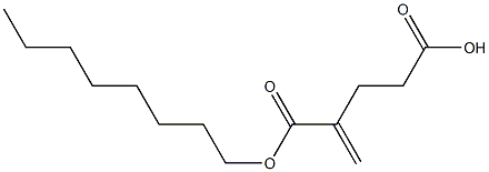 2-Methyleneglutaric acid hydrogen 1-octyl ester