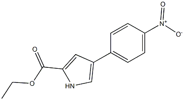 4-(4-Nitrophenyl)-1H-pyrrole-2-carboxylic acid ethyl ester Structure