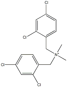 2,4-Dichloro-N-[(2,4-dichlorophenyl)methyl]-N,N-dimethylbenzenemethanaminium Structure