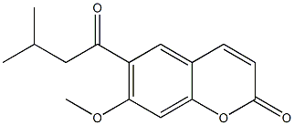 7-Methoxy-6-(3-methyl-1-oxobutyl)-2H-1-benzopyran-2-one