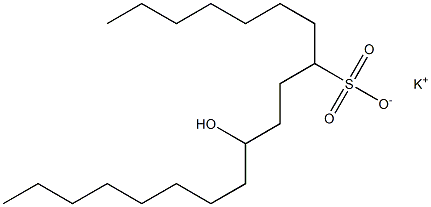 11-Hydroxynonadecane-8-sulfonic acid potassium salt