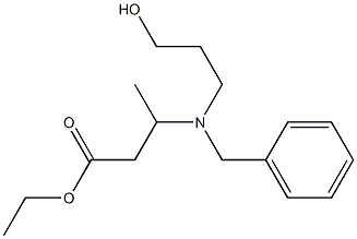 3-[Benzyl(3-hydroxypropyl)amino]butyric acid ethyl ester 结构式