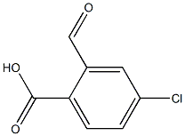 2-ホルミル-4-クロロ安息香酸 化学構造式