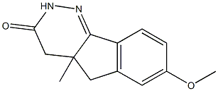 7-Methoxy-4,4a-dihydro-4a-methyl-5H-indeno[1,2-c]pyridazin-3(2H)-one 结构式