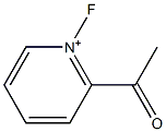 1-フルオロ-2-アセチルピリジニウム 化学構造式