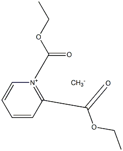 Bis(ethoxycarbonyl)(pyridinium-1-yl)methaneide 结构式