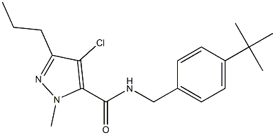 N-(4-tert-Butylbenzyl)-1-methyl-3-propyl-4-chloro-1H-pyrazole-5-carboxamide|