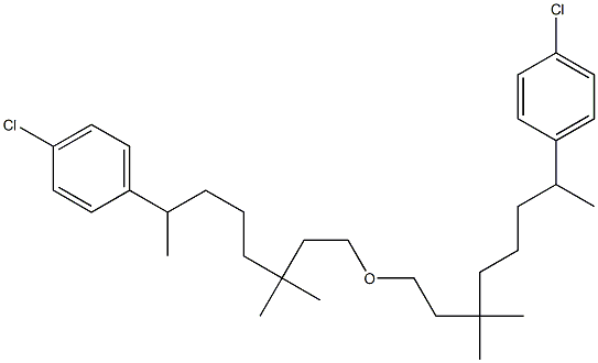 5-(4-Chlorophenyl)-1,1-dimethylhexylethyl ether,,结构式