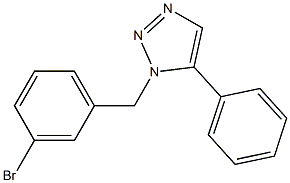 1-(3-Bromobenzyl)-5-phenyl-1H-1,2,3-triazole,,结构式