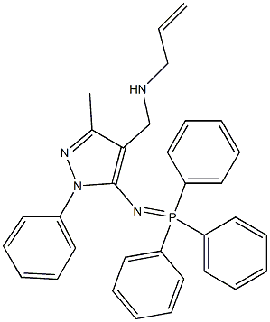  3-Methyl-1-phenyl-4-[(allylamino)methyl]-5-[(triphenylphosphoranylidene)amino]-1H-pyrazole