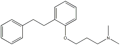 3-[2-(2-Phenylethyl)phenoxy]-N,N-dimethylpropan-1-amine Structure