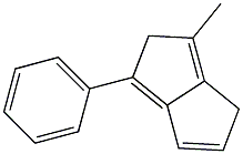 4-Phenyl-6-methyl-1,5-dihydropentalene Struktur