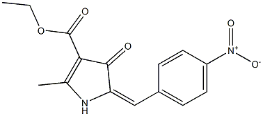 2-Methyl-4-oxo-5-(4-nitrobenzylidene)-2-pyrroline-3-carboxylic acid ethyl ester