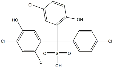 (4-Chlorophenyl)(3-chloro-6-hydroxyphenyl)(2,4-dichloro-5-hydroxyphenyl)methanesulfonic acid