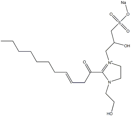 1-(2-Hydroxyethyl)-3-[2-hydroxy-3-(sodiooxysulfonyl)propyl]-2-(3-undecenoyl)-2-imidazoline-3-ium|